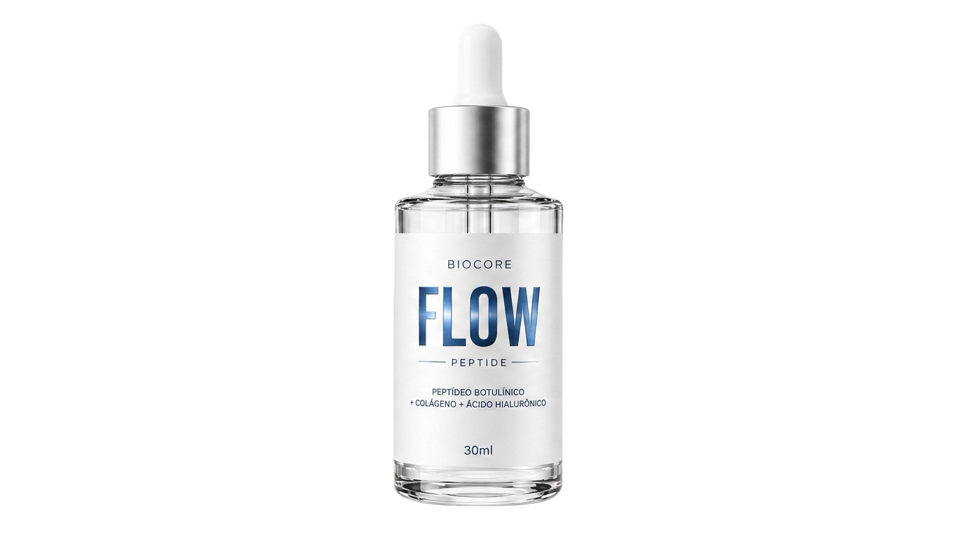 Frasco do sérum FLOW Peptide